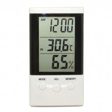 Термометр цифровой с гигрометром и часами